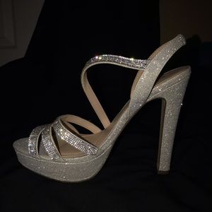 Silver High Heels